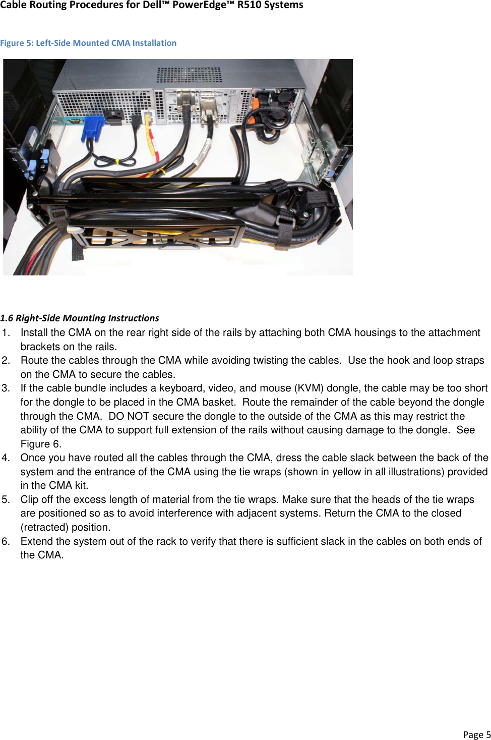 Page 7 of 11 - Dell Dell-Poweredge-Rack-Enclosure-2410-Cabling-R510-White-Paper- Cabling PowerEdge R510 Dell-poweredge-rack-enclosure-2410-cabling-r510-white-paper