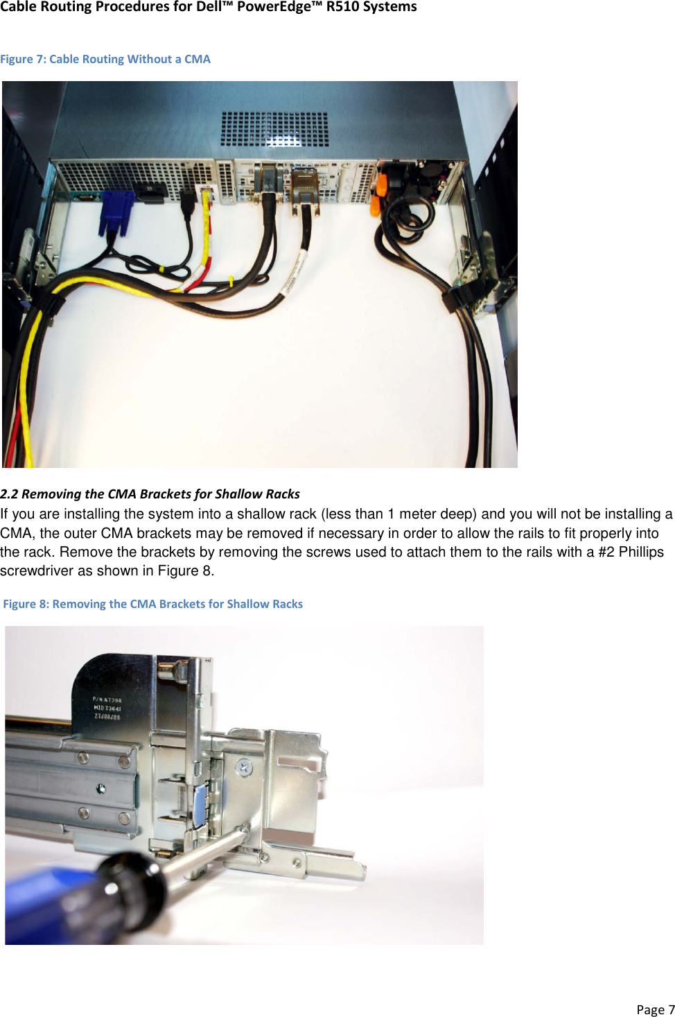 Page 9 of 11 - Dell Dell-Poweredge-Rack-Enclosure-2410-Cabling-R510-White-Paper- Cabling PowerEdge R510 Dell-poweredge-rack-enclosure-2410-cabling-r510-white-paper