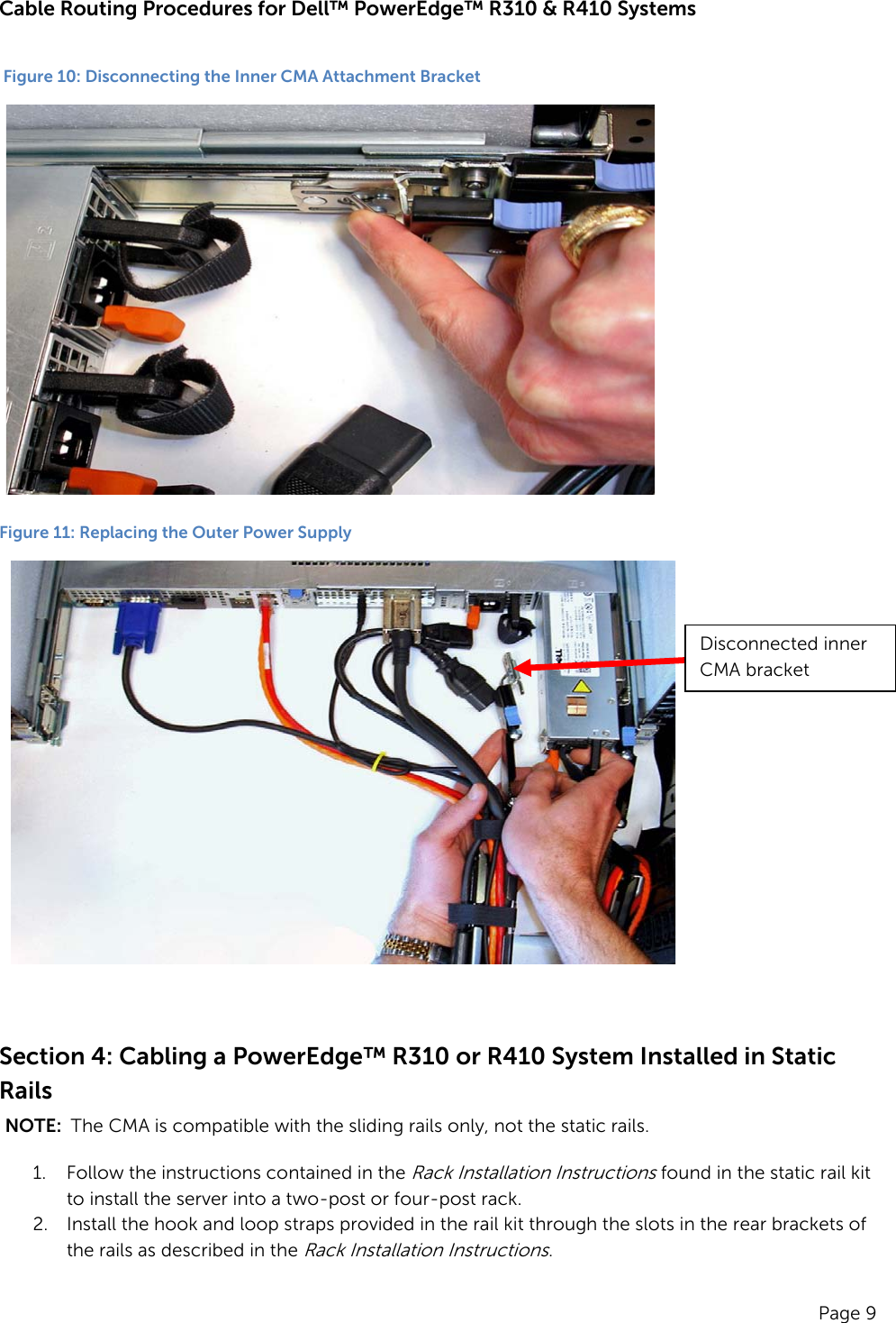 Page 11 of 12 - Dell Dell-Poweredge-Rack-Enclosure-2420-Cabling-R410-White-Paper- Cabling PowerEdge R410  Dell-poweredge-rack-enclosure-2420-cabling-r410-white-paper