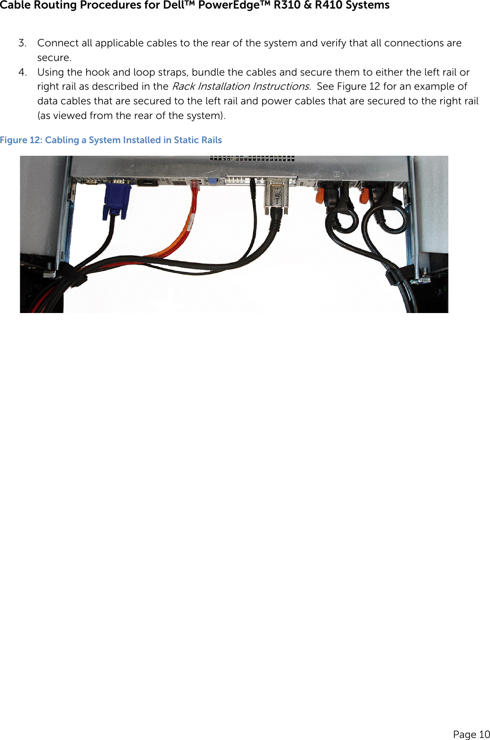 Page 12 of 12 - Dell Dell-Poweredge-Rack-Enclosure-2420-Cabling-R410-White-Paper- Cabling PowerEdge R410  Dell-poweredge-rack-enclosure-2420-cabling-r410-white-paper
