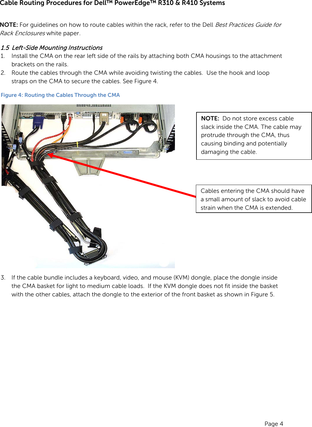 Page 6 of 12 - Dell Dell-Poweredge-Rack-Enclosure-2420-Cabling-R410-White-Paper- Cabling PowerEdge R410  Dell-poweredge-rack-enclosure-2420-cabling-r410-white-paper
