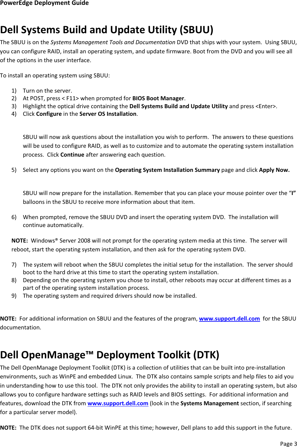 Page 5 of 7 - Dell Dell-Poweredge-T710-Deployment-Guide- DELL™ PowerEdge™ Deployment Guide  Dell-poweredge-t710-deployment-guide