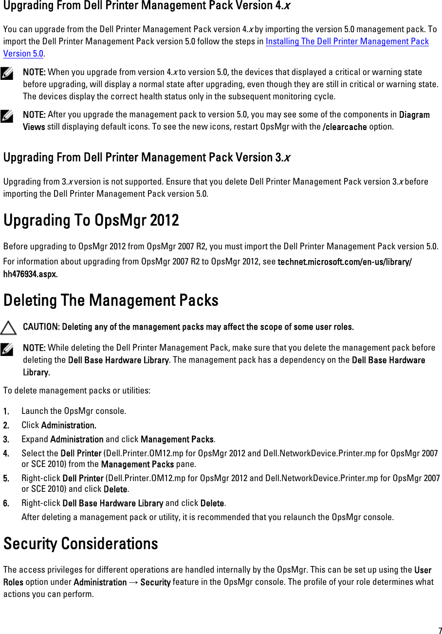 Dell Printer Management Pack Version 5 0 For Microsoft System Center