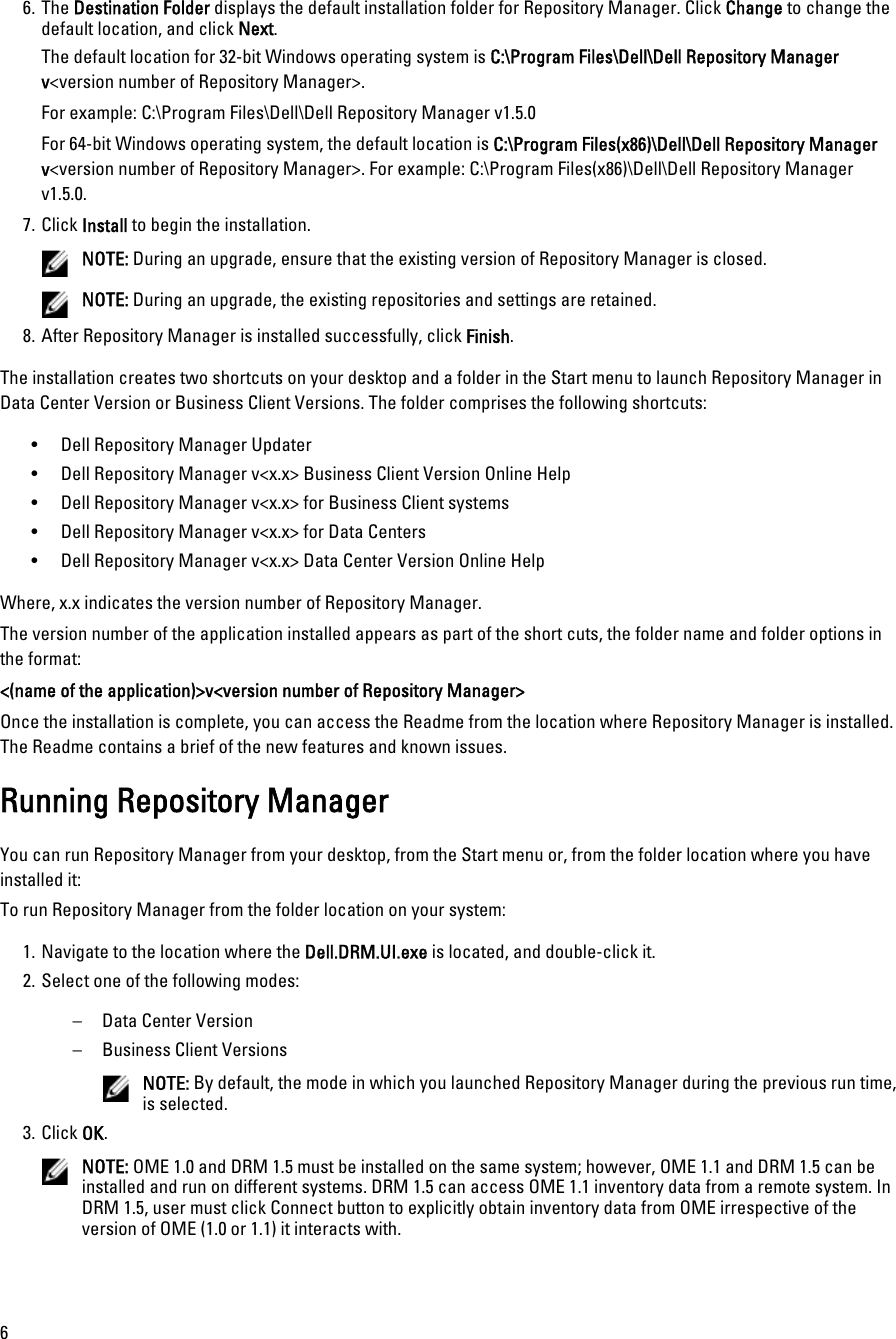 Page 6 of 7 - Dell Dell-Repository-Manager-Version-1-5-Owners-Manual- Repository Manager Version 1.5 Quick Install Guide Dell-repository-manager-version-1-5-owners-manual
