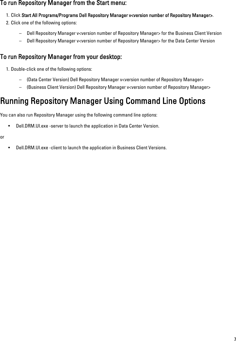 Page 7 of 7 - Dell Dell-Repository-Manager-Version-1-5-Owners-Manual- Repository Manager Version 1.5 Quick Install Guide Dell-repository-manager-version-1-5-owners-manual