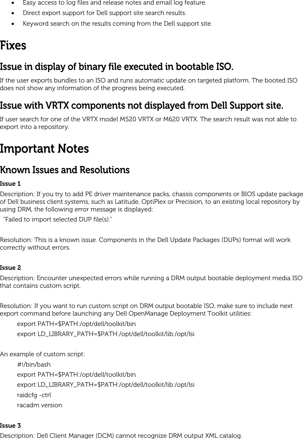 Page 3 of 8 - Dell Dell-Repository-Manager-Version-1-8-Owners-Manual- Repository Manager Version 1.8 Release Notes Dell-repository-manager-version-1-8-owners-manual