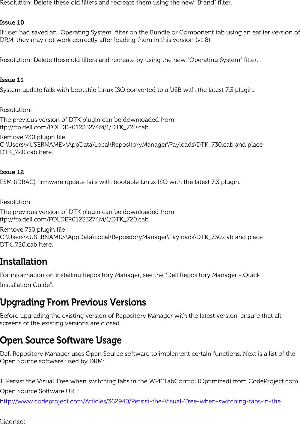 Page 5 of 8 - Dell Dell-Repository-Manager-Version-1-8-Owners-Manual- Repository Manager Version 1.8 Release Notes Dell-repository-manager-version-1-8-owners-manual