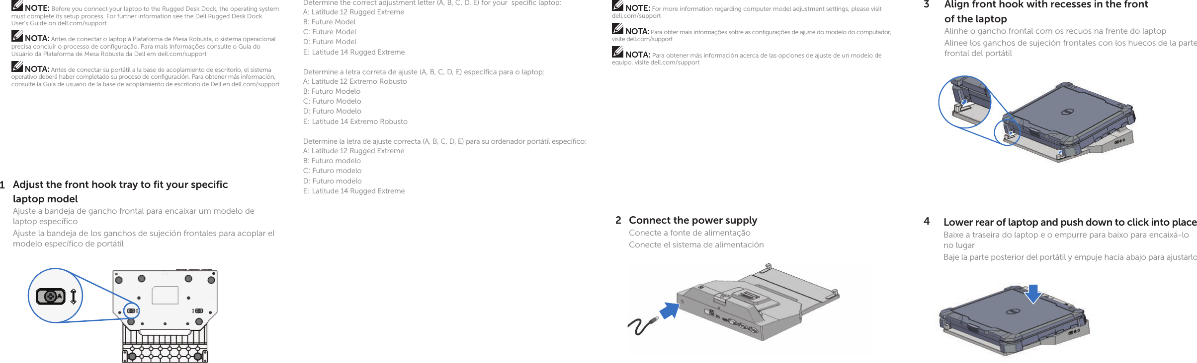 Dell Rugged Desk Dock Quick Start Guide