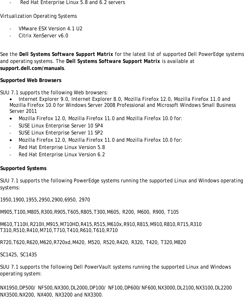 Page 3 of 8 - Dell Dell-Server-Update-Utility-Version-7-1-Owners-Manual- Server Update Utility Version 7.1 Readme  Dell-server-update-utility-version-7-1-owners-manual