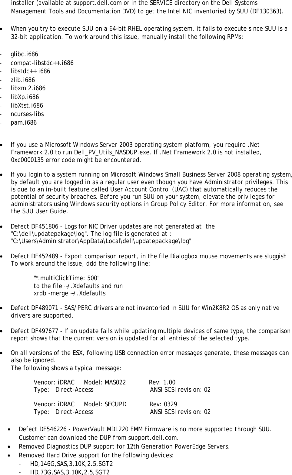 Page 6 of 8 - Dell Dell-Server-Update-Utility-Version-7-1-Owners-Manual- Server Update Utility Version 7.1 Readme  Dell-server-update-utility-version-7-1-owners-manual