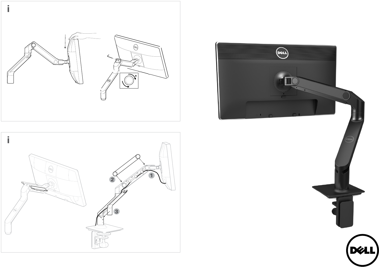 Dell Single Arm Monitor Msa14 Quick Start Guide