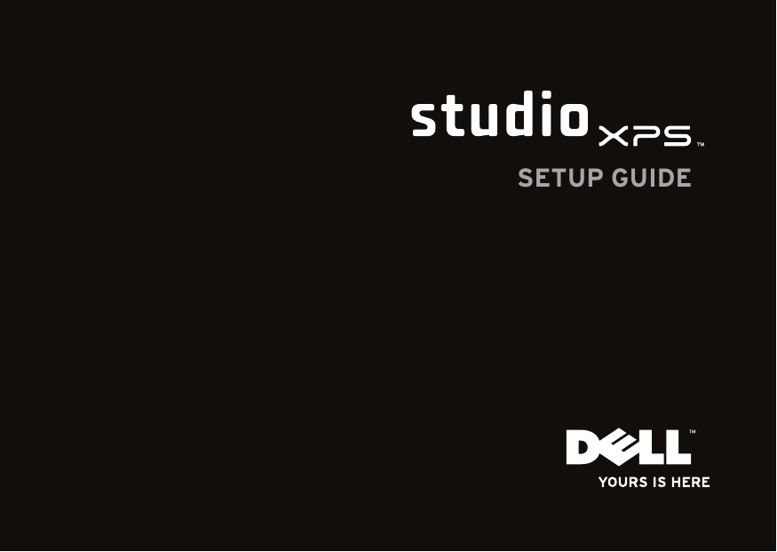 Dell Studio Xps 9100 Mid 2010 Setup Guide
