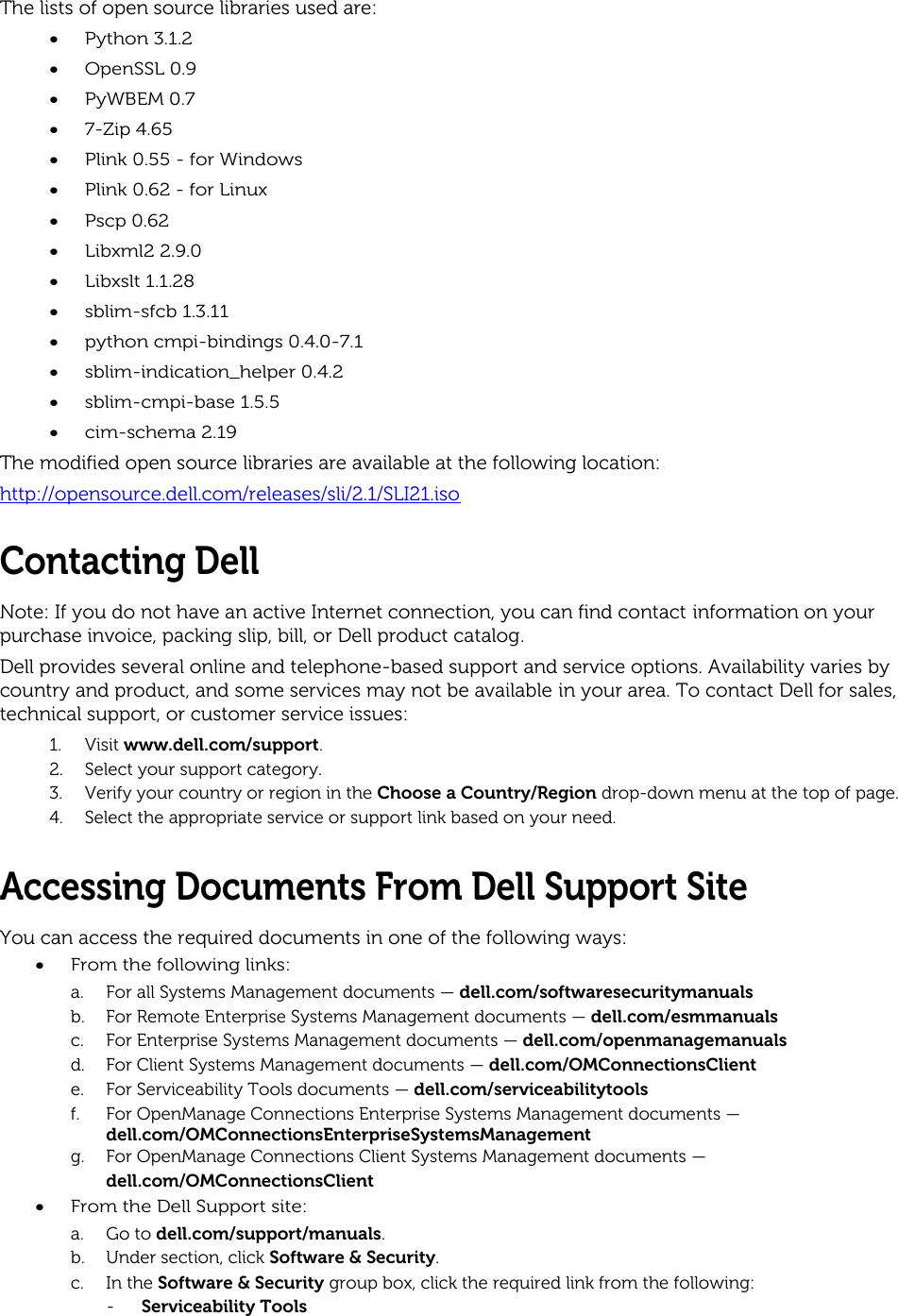 Page 5 of 6 - Dell Dell-Support-Live-Image-Version-2-1-Owners-Manual- Support Live Image 2.1 Release Notes Dell-support-live-image-version-2-1-owners-manual