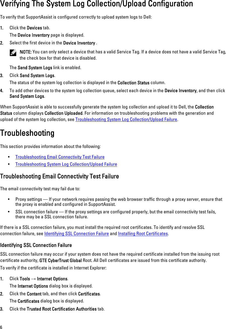 Page 6 of 8 - Dell Dell-Supportassist-Version-1-0-For-Microsoft-System-Center-Operations-Manager-Owners-Manual- SupportAssist Version 1.0 For Microsoft System Center Operations Manager Quick Start Guide  Dell-supportassist-version-1-0-for-microsoft-system-center-operations-manager-owners-manual