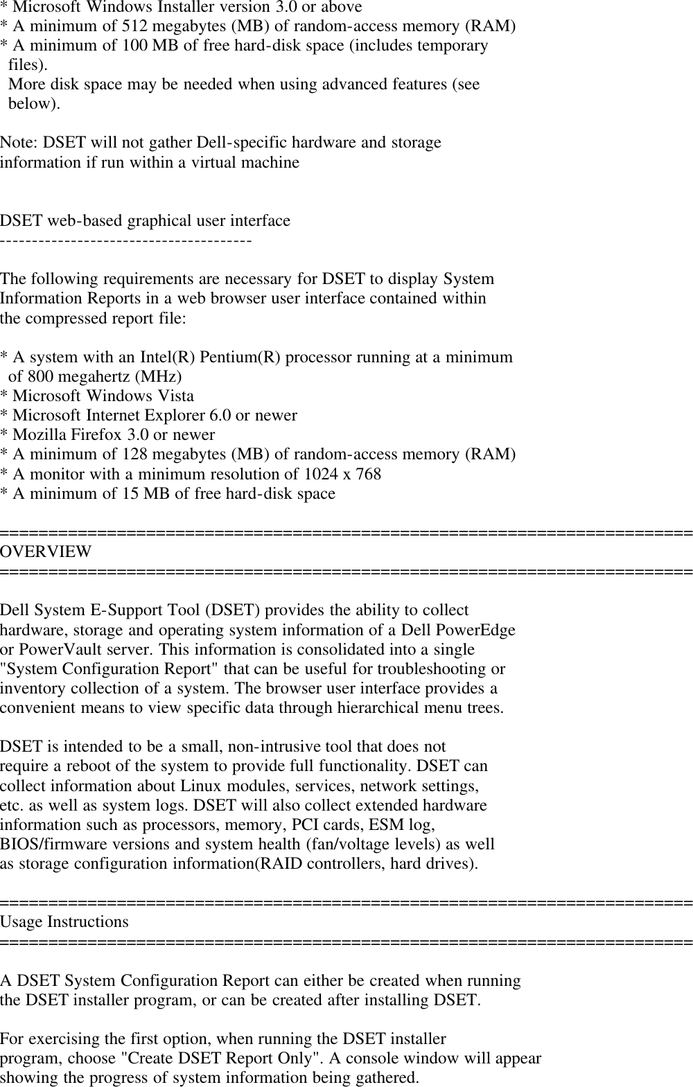 Page 2 of 7 - Dell Dell-System-E-Support-Tool-Version-2-2-Owners-Manual- System E-Support Tool Version 2.2 Readme  Dell-system-e-support-tool-version-2-2-owners-manual