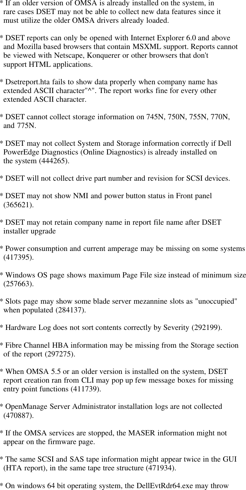Page 6 of 7 - Dell Dell-System-E-Support-Tool-Version-2-2-Owners-Manual- System E-Support Tool Version 2.2 Readme  Dell-system-e-support-tool-version-2-2-owners-manual