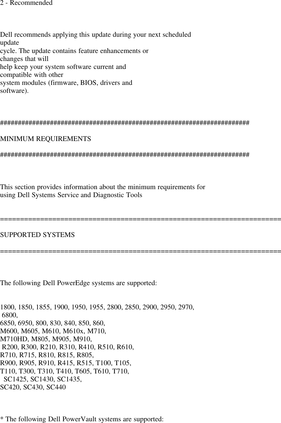 Page 2 of 6 - Dell Dell-System-Services-And-Diagnostic-Tools-Version-6-5-Service-Manual- System Services And Diagnostic Tools Version 6.5 Readme  Dell-system-services-and-diagnostic-tools-version-6-5-service-manual