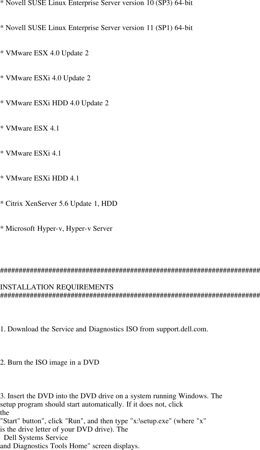 Page 4 of 6 - Dell Dell-System-Services-And-Diagnostic-Tools-Version-6-5-Service-Manual- System Services And Diagnostic Tools Version 6.5 Readme  Dell-system-services-and-diagnostic-tools-version-6-5-service-manual