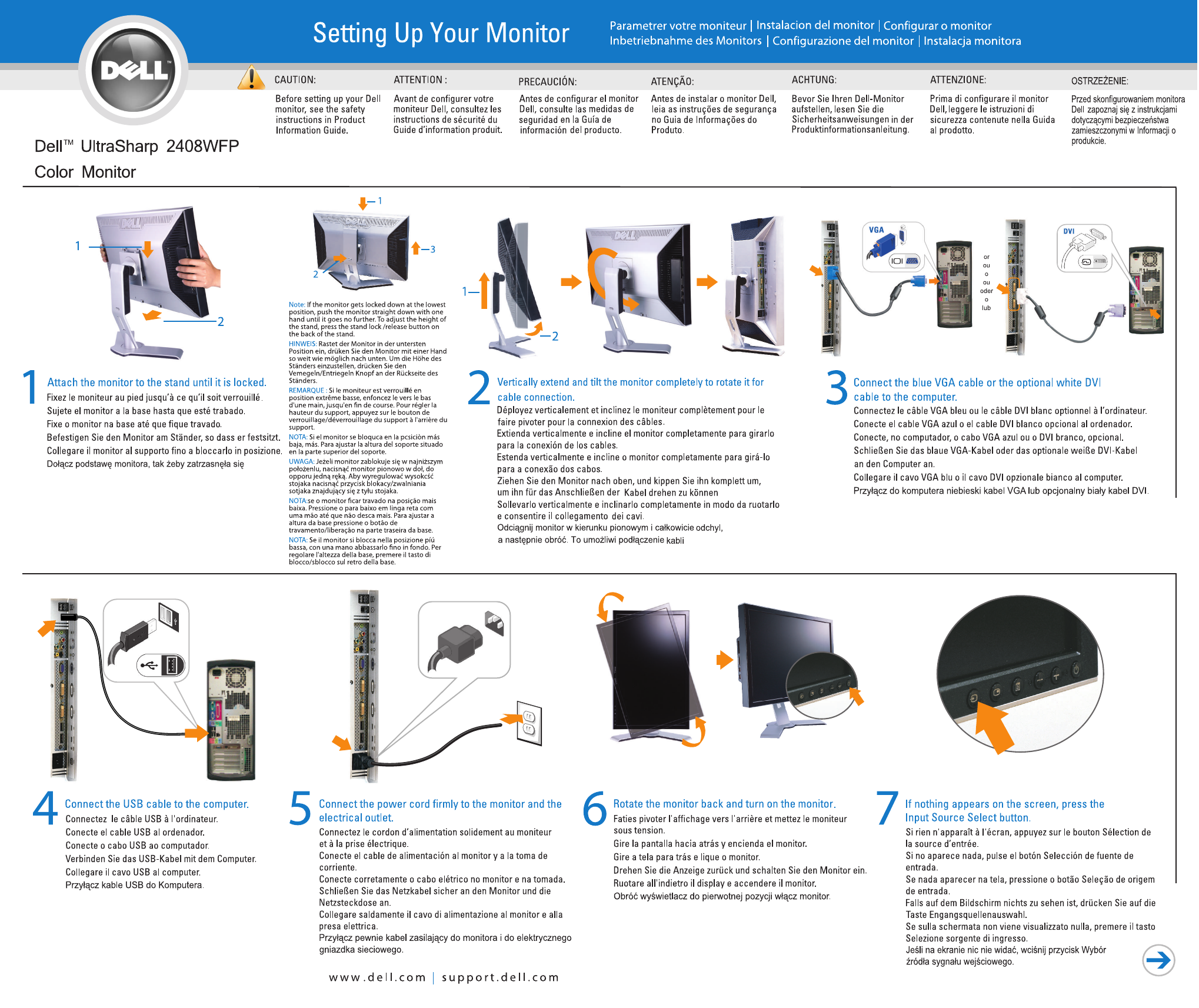 Page 1 of 2 - Dell Dell-Ultrasharp-2408Wfp-Users-Manual- 2407WFP_West_front  Dell-ultrasharp-2408wfp-users-manual