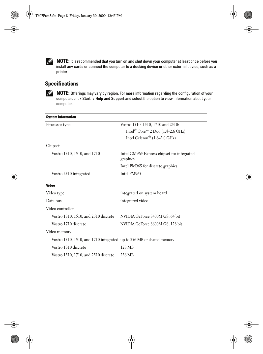 Page 8 of 12 - Dell Dell-Vostro-1710-Quick-Start-Guide- Vostro 1710 Setup And Features Information  Dell-vostro-1710-quick-start-guide