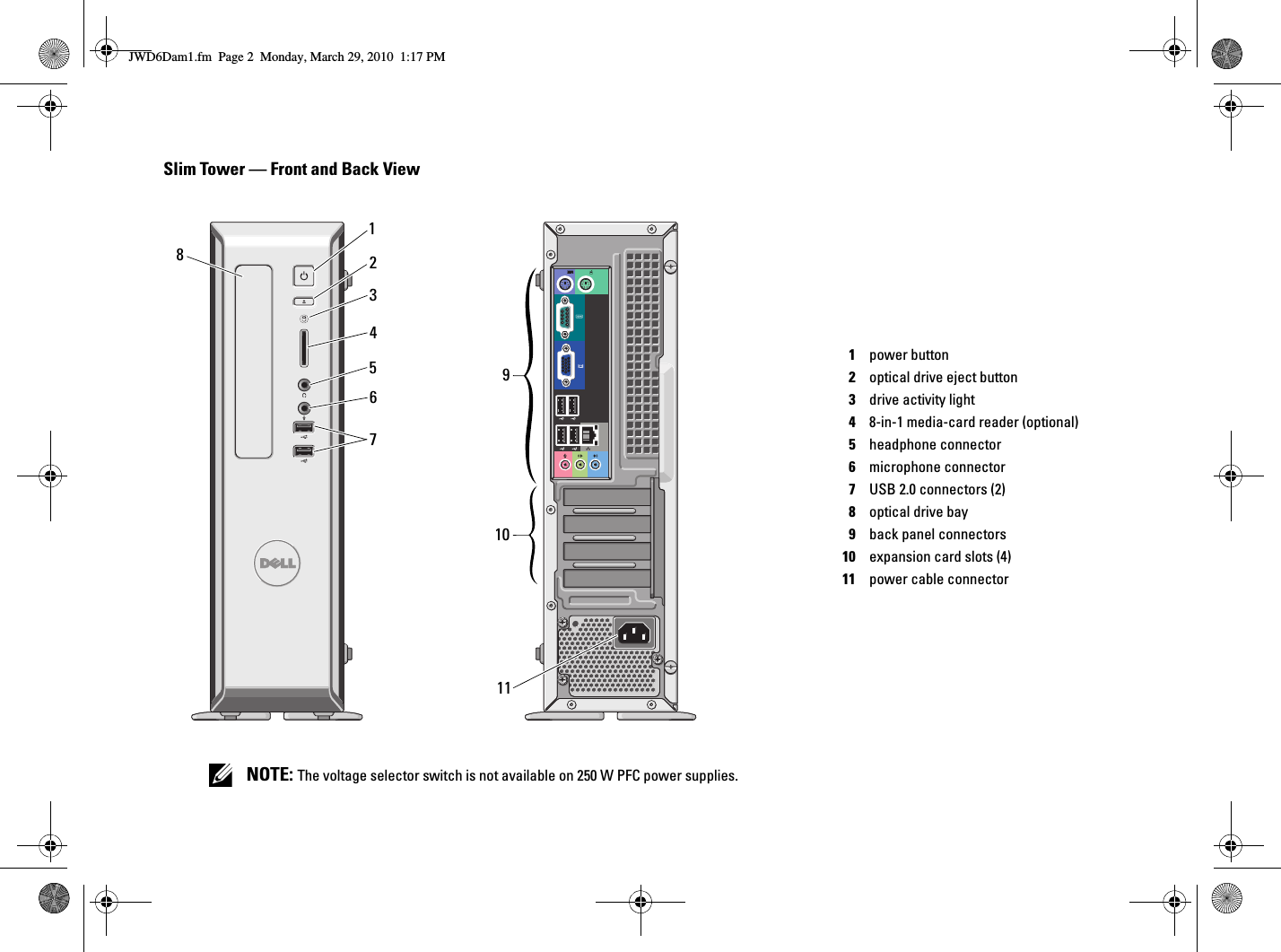 Page 2 of 8 - Dell Dell-Vostro-230-Tech-Sheet- Vostro 230 Setup And Features Information Tech Sheet  Dell-vostro-230-tech-sheet