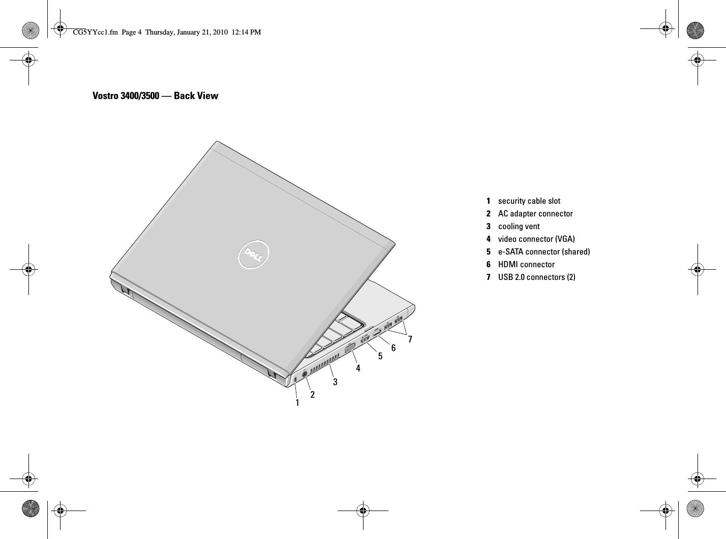 Page 4 of 12 - Dell Dell-Vostro-3700-Tech-Sheet- Vostro 3700 Setup And Features Information Tech Sheet  Dell-vostro-3700-tech-sheet