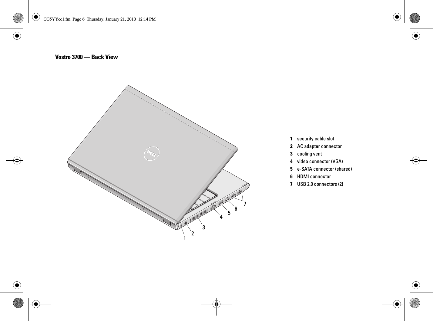 Page 6 of 12 - Dell Dell-Vostro-3700-Tech-Sheet- Vostro 3700 Setup And Features Information Tech Sheet  Dell-vostro-3700-tech-sheet