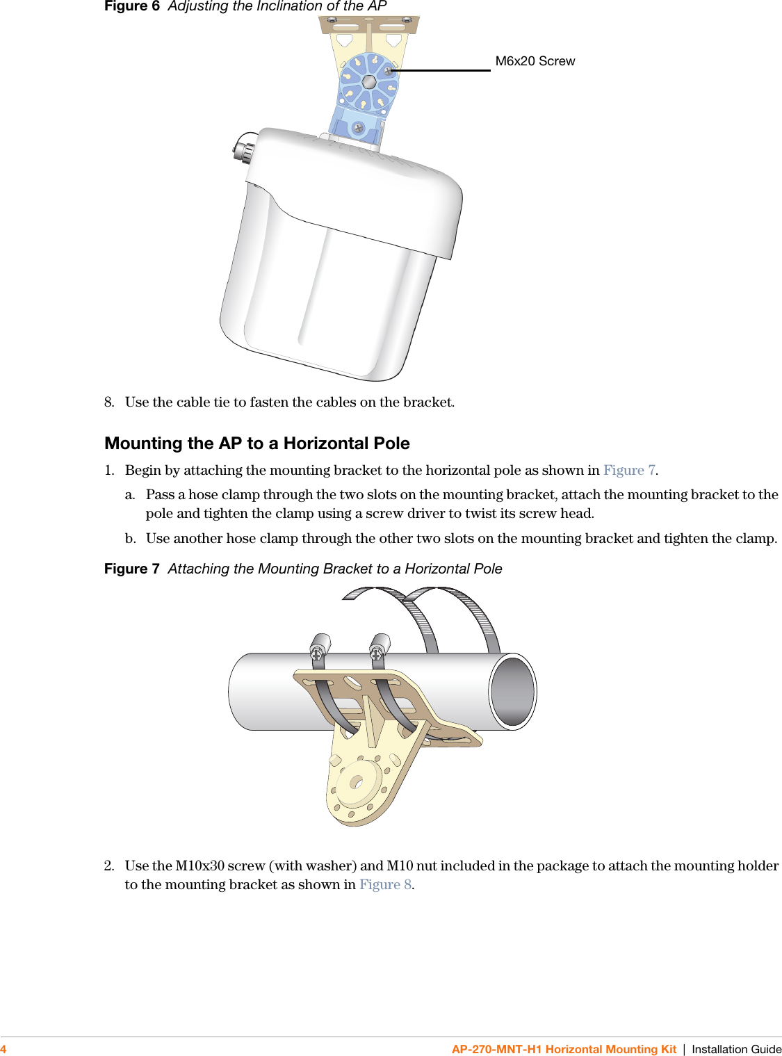 Page 4 of 8 - Dell Dell-W-Ap274-275-Installation-Manual- AP-270-MNT-H1 Horizontal Mounting Kit Installation Guide  Dell-w-ap274-275-installation-manual