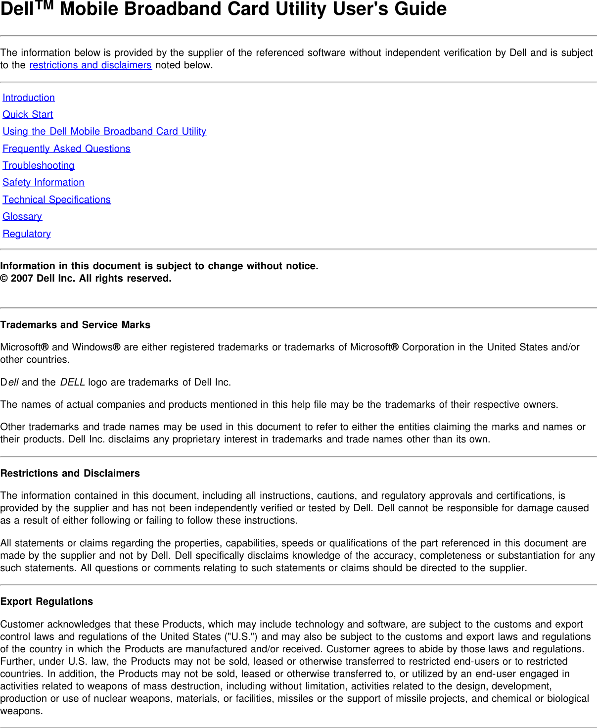 Dell Wireless 57Xx Telus Mobile Broadband Cdma Ev Do Mini Card Owners