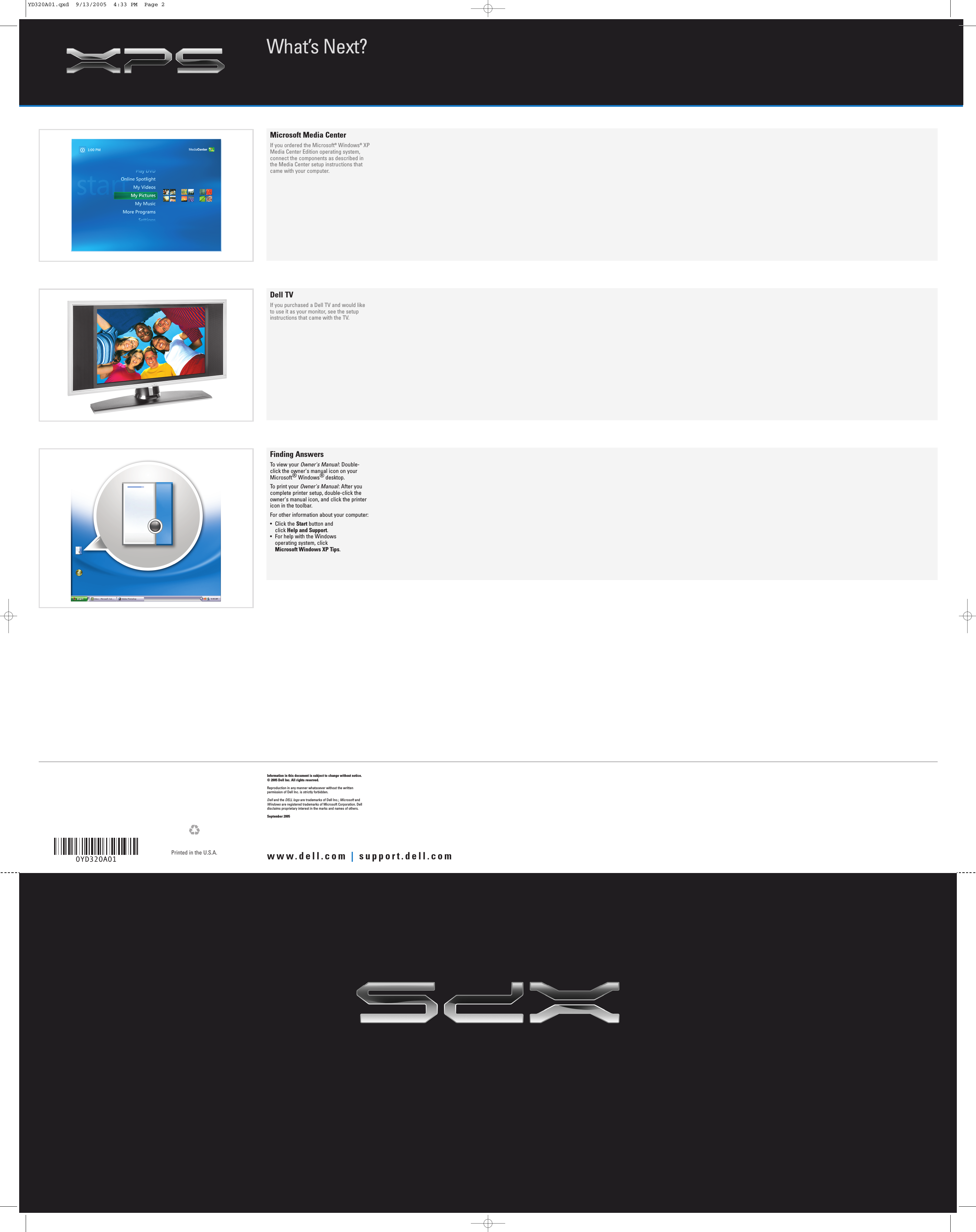 Page 2 of 2 - Dell Dell-Xps-400-Dimension-9150-Setup-Diagram- XPS 400/Dimension 9150 Setup Diagram  Dell-xps-400-dimension-9150-setup-diagram