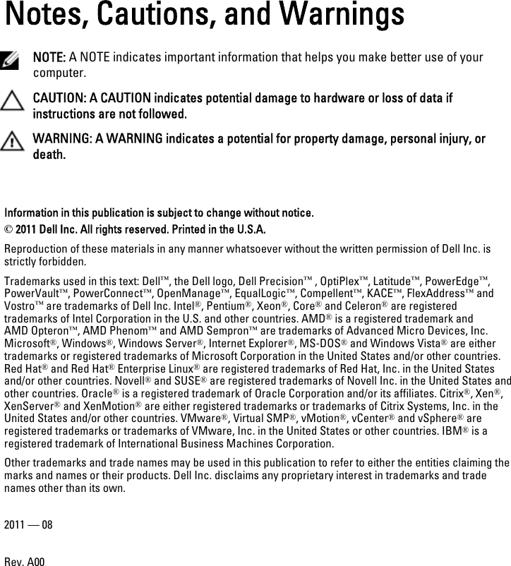 Page 2 of 11 - Dell R720 PowerEdge And R720xd Getting Started Guide User Manual  To The Fedd1de2-0d47-4fe2-94fe-ad909b388ec9
