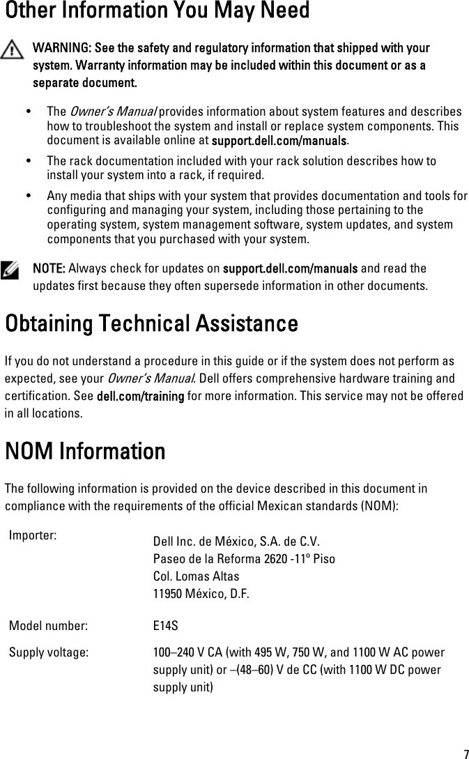 Page 7 of 11 - Dell R720 PowerEdge And R720xd Getting Started Guide User Manual  To The Fedd1de2-0d47-4fe2-94fe-ad909b388ec9