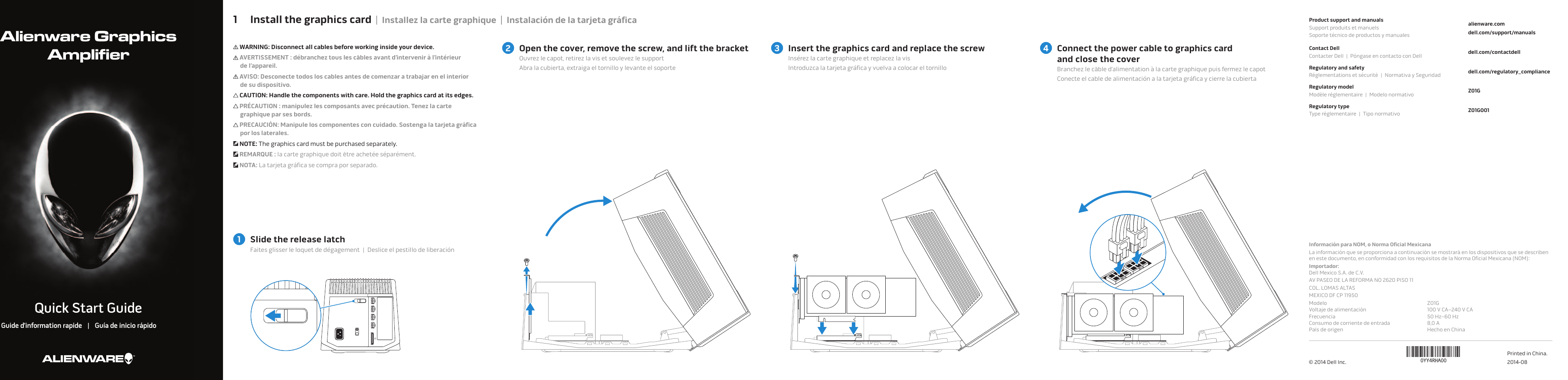 Graphics cardsalienware user support manual