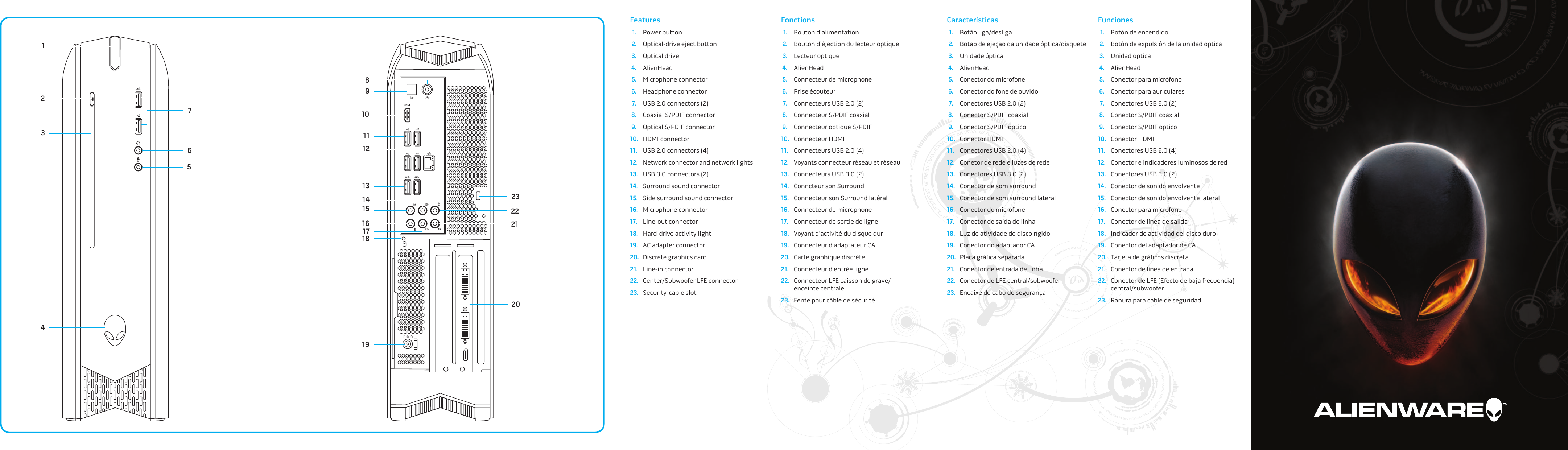 Page 1 of 2 - Dell Alienware-x51 Alienware X51 Quick Start Guide User Manual  - Setup En-us