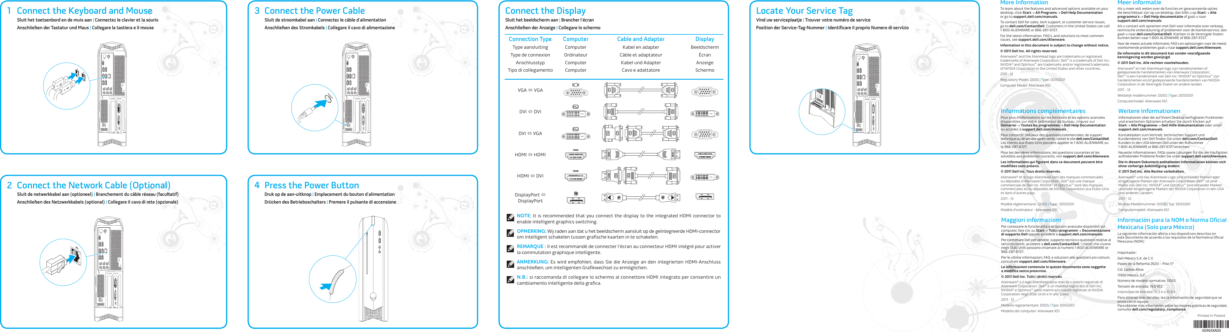 Page 2 of 2 - Dell Alienware-x51 Alienware X51 Schnellstart-Handbuch User Manual Weitere Dokumente - Setup Guide De-de