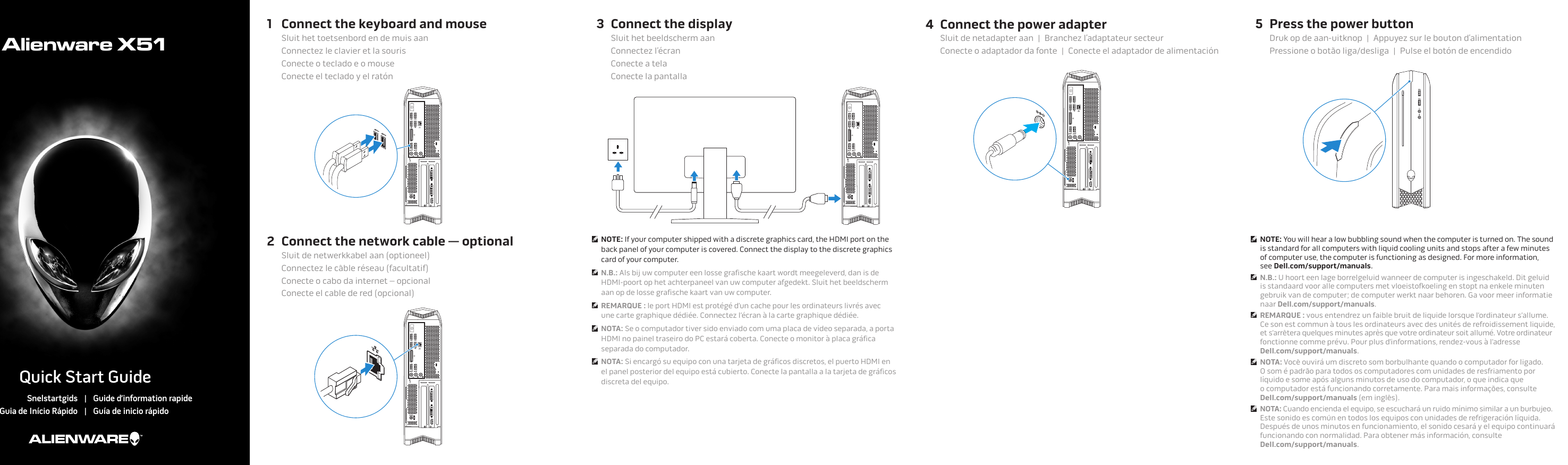 Dell Alienware x51 r3 Guide D'information Rapide Windows 10 User Manual ...