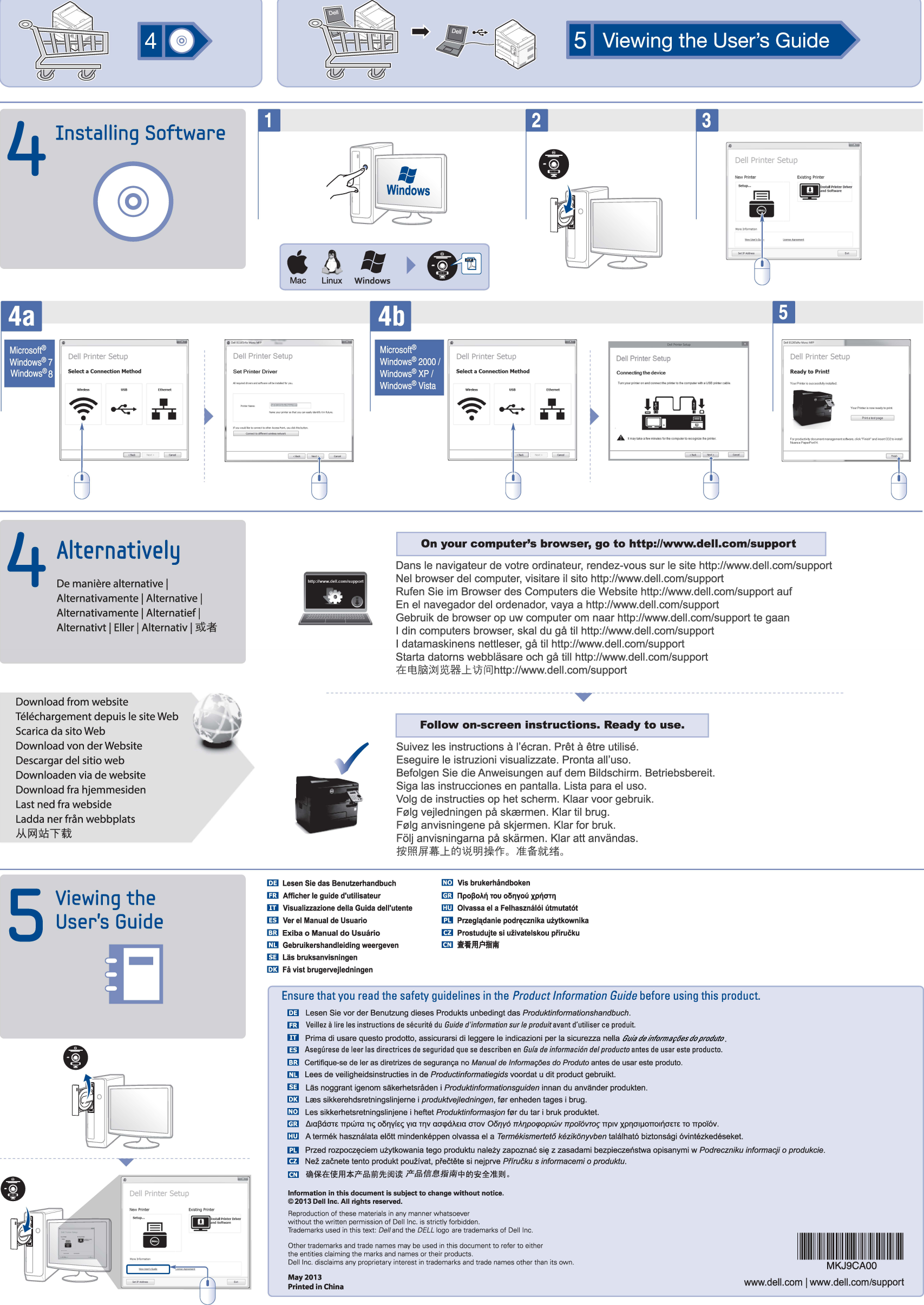 Page 2 of 2 - Dell Dell-b1265dfw Snabbinstallationsguide User Manual Bruksanvisning User's Guide2 Sv-se