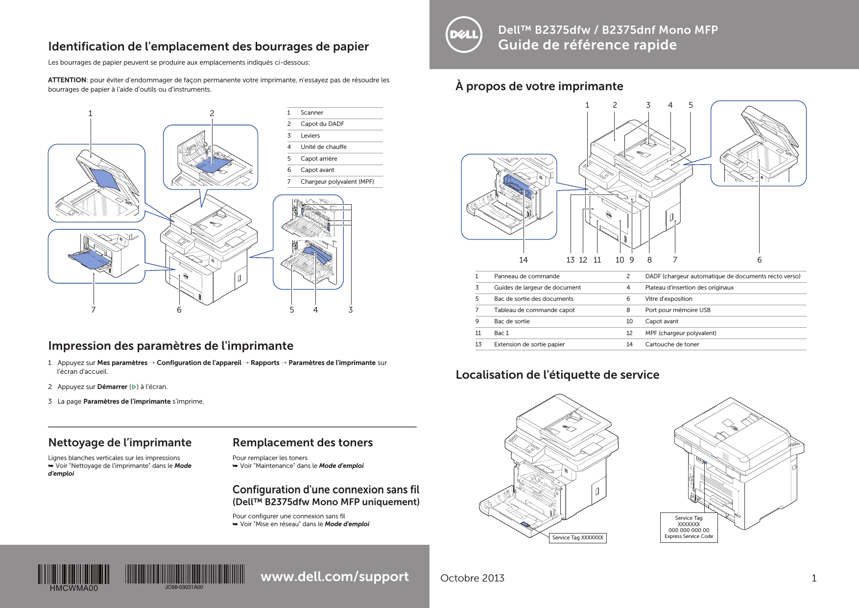 Page 3 of 6 - Dell Dell-b2375dnf B2375dnf Quick Reference Guide User Manual  - Setup En-us