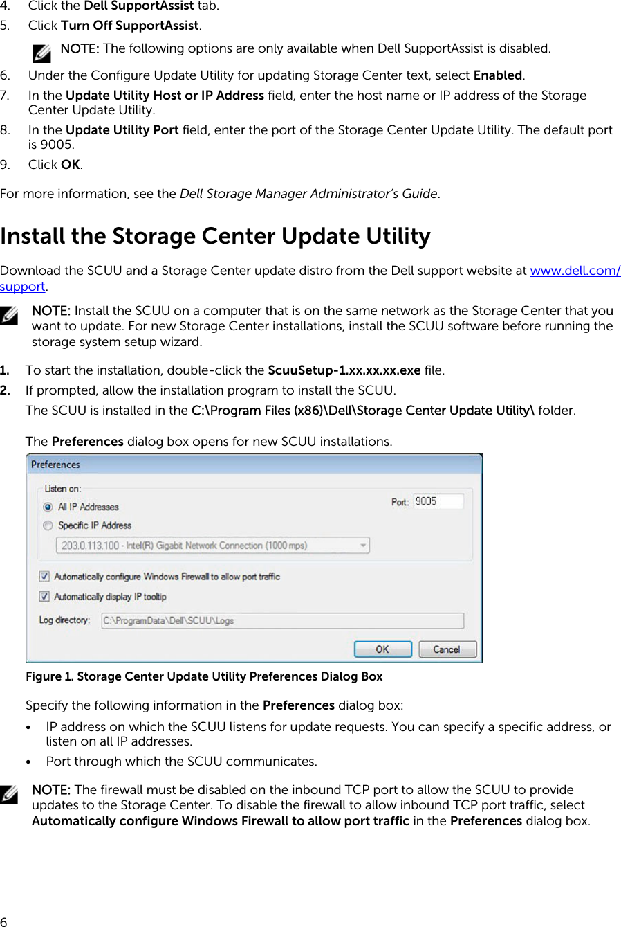 Page 6 of 7 - Dell Dell-compellent-sc4020 Storage Center OS Version 7 Update Utility Administrator’s Guide User Manual  - Administrator Guide9 En-us