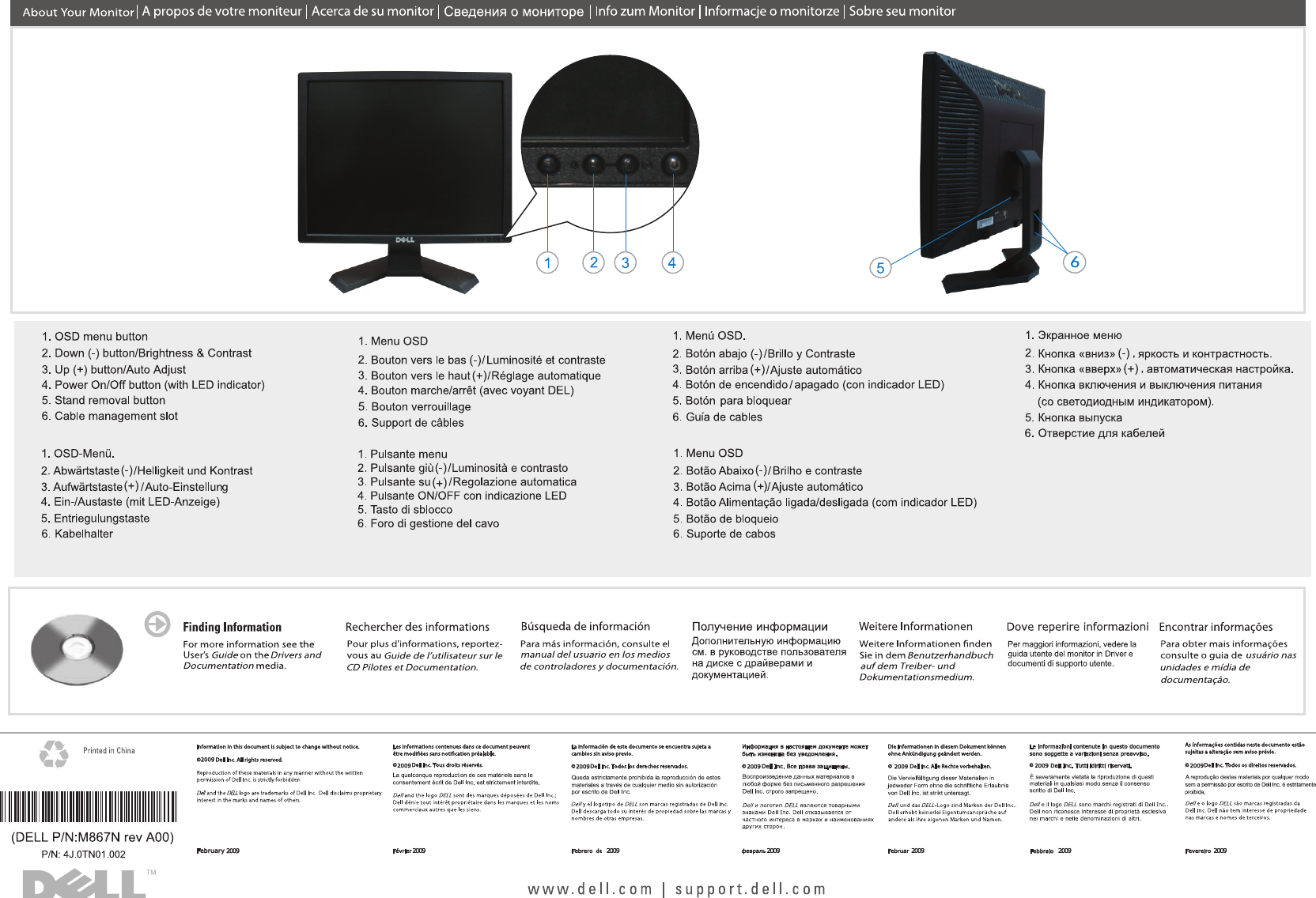 Page 2 of 2 - Dell Dell-e190s E190S Monitor Diagrama De Configuración User Manual Os Adicionales - ConfiguraciÃ³n Setup Guide Es-mx