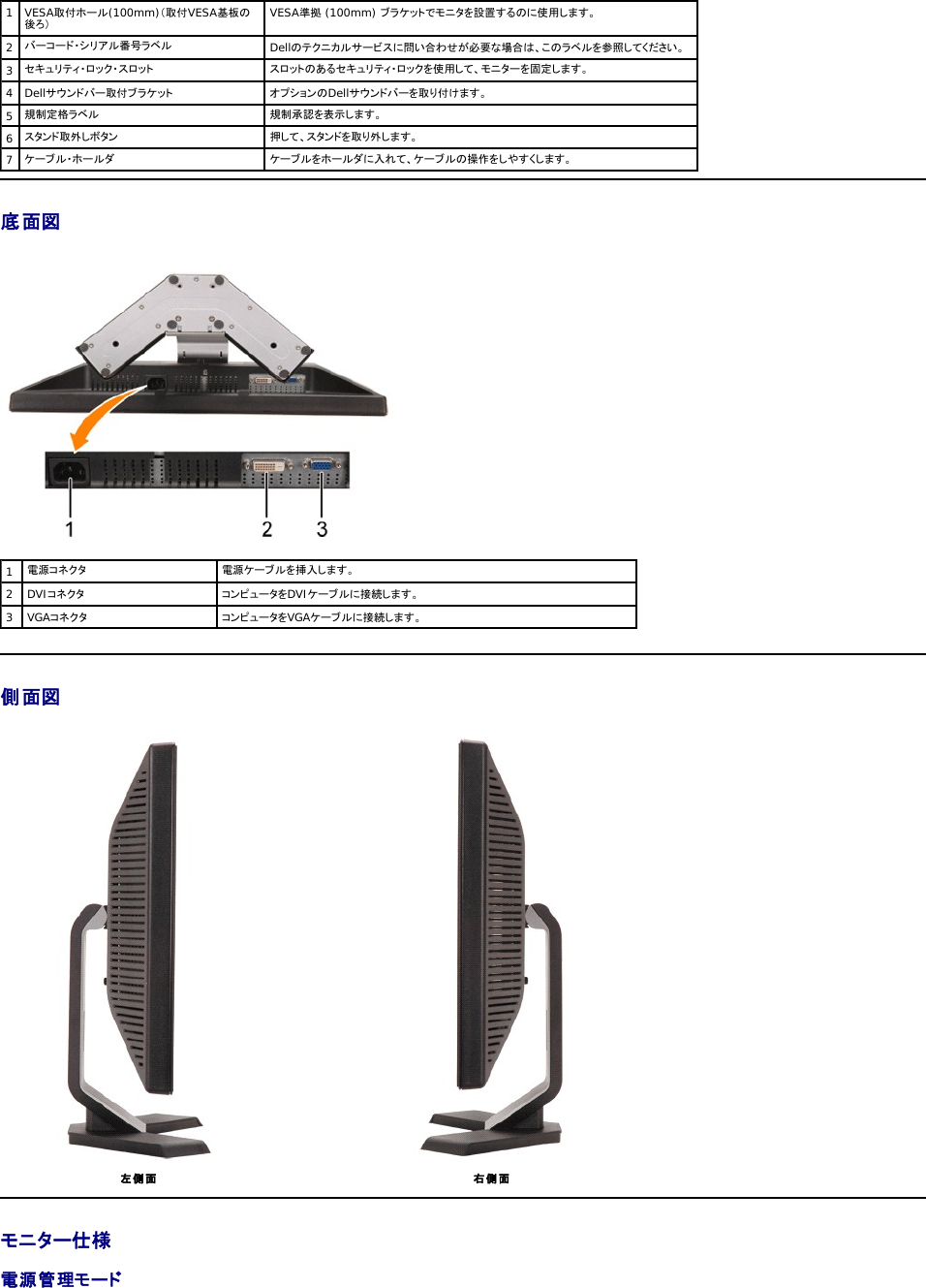 Dell E228wfp Monitor ユーザーズガイド User Manual User S Guide Ja Jp