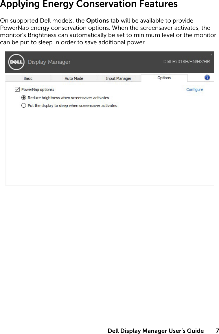 Page 7 of 9 - Dell Dell-e2318h-monitor E2318H Display Manager User’s Guide User Manual - User's Guide2 En-us