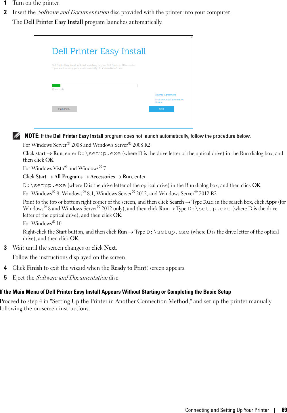 dell printer easy install wizard