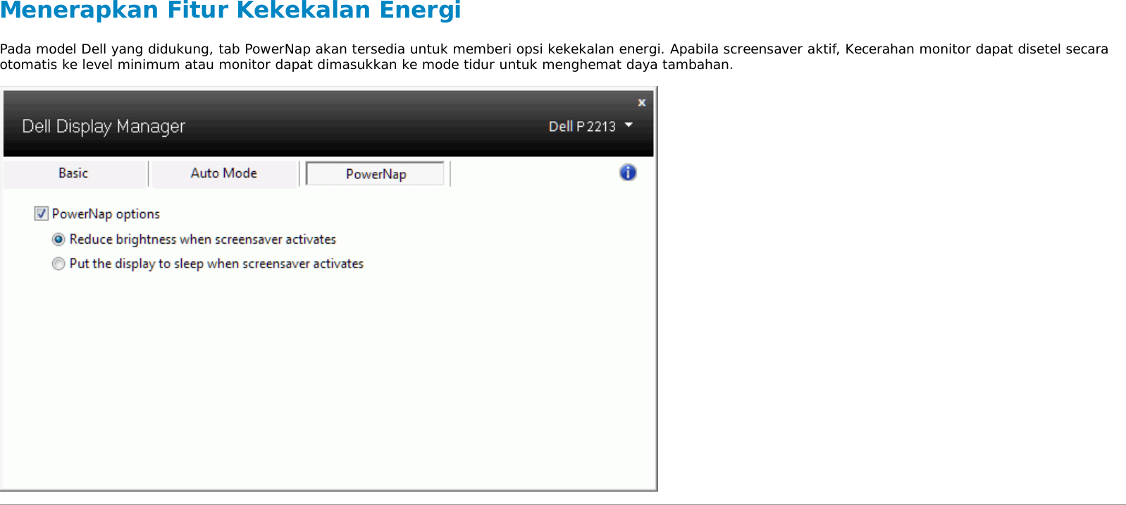 Page 5 of 6 - Dell Dell-p1913s Buku Petunjuk Display Manager User Manual User's Guide In-id