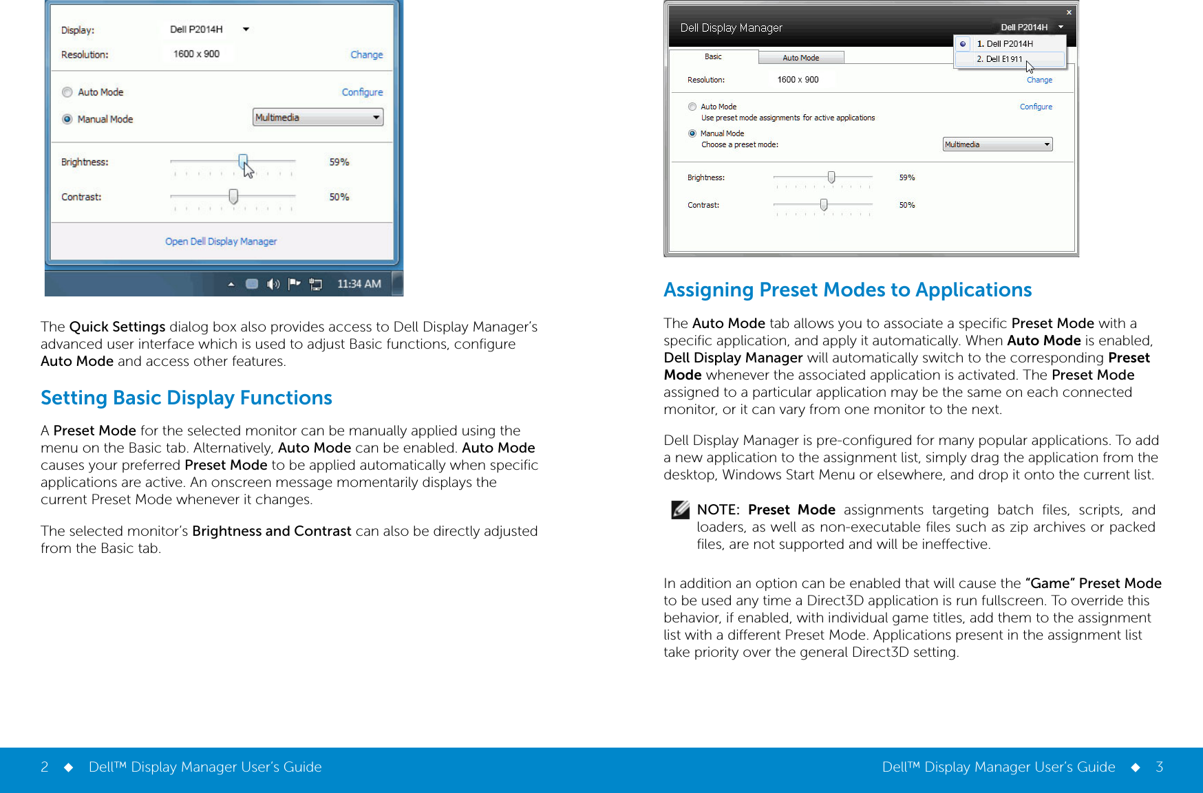 Page 2 of 3 - Dell Dell-p2014h Display Manager User’s Guide User Manual  - White Papers En-us