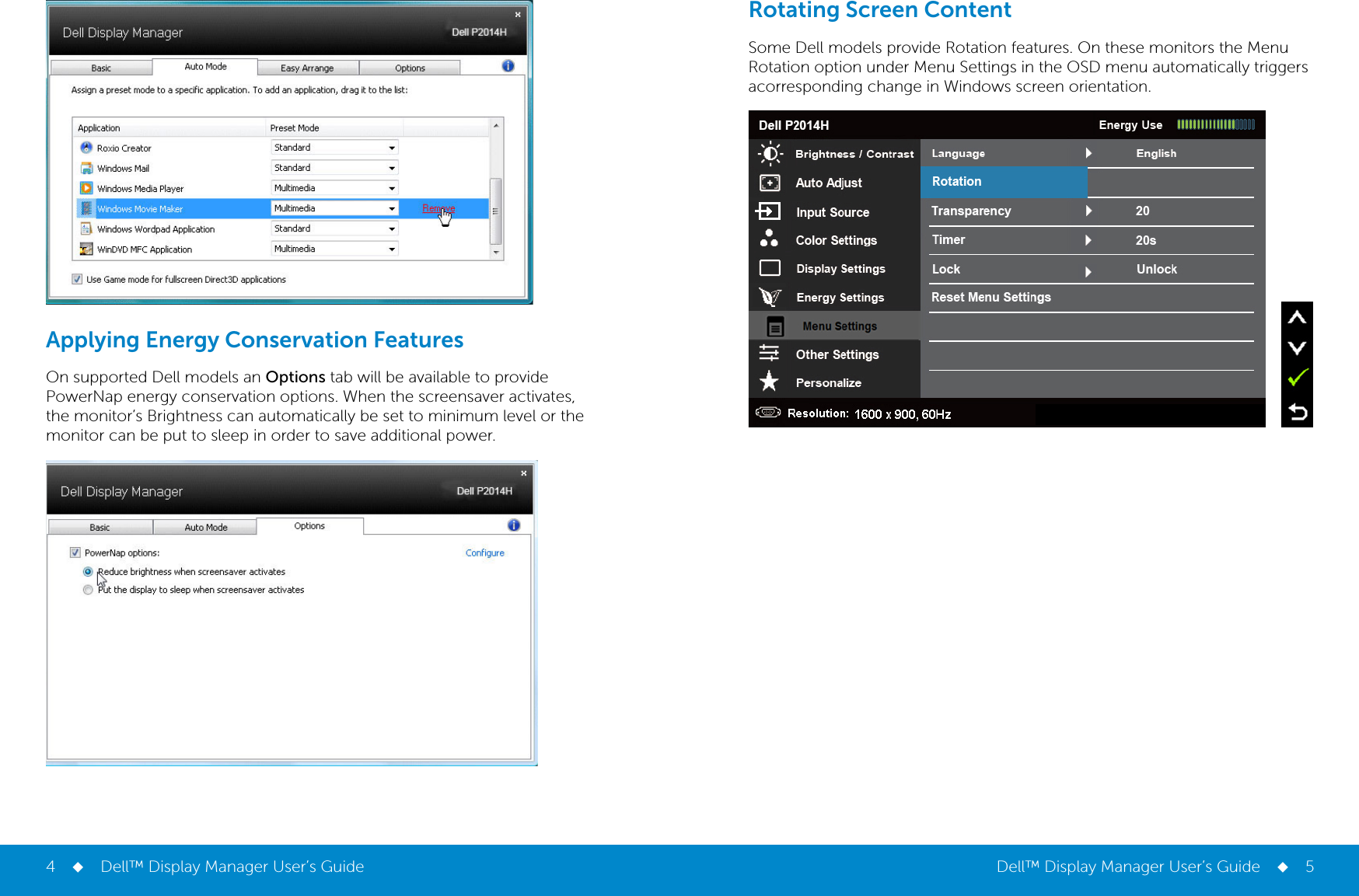 Page 3 of 3 - Dell Dell-p2014h Display Manager User’s Guide User Manual  - White Papers En-us