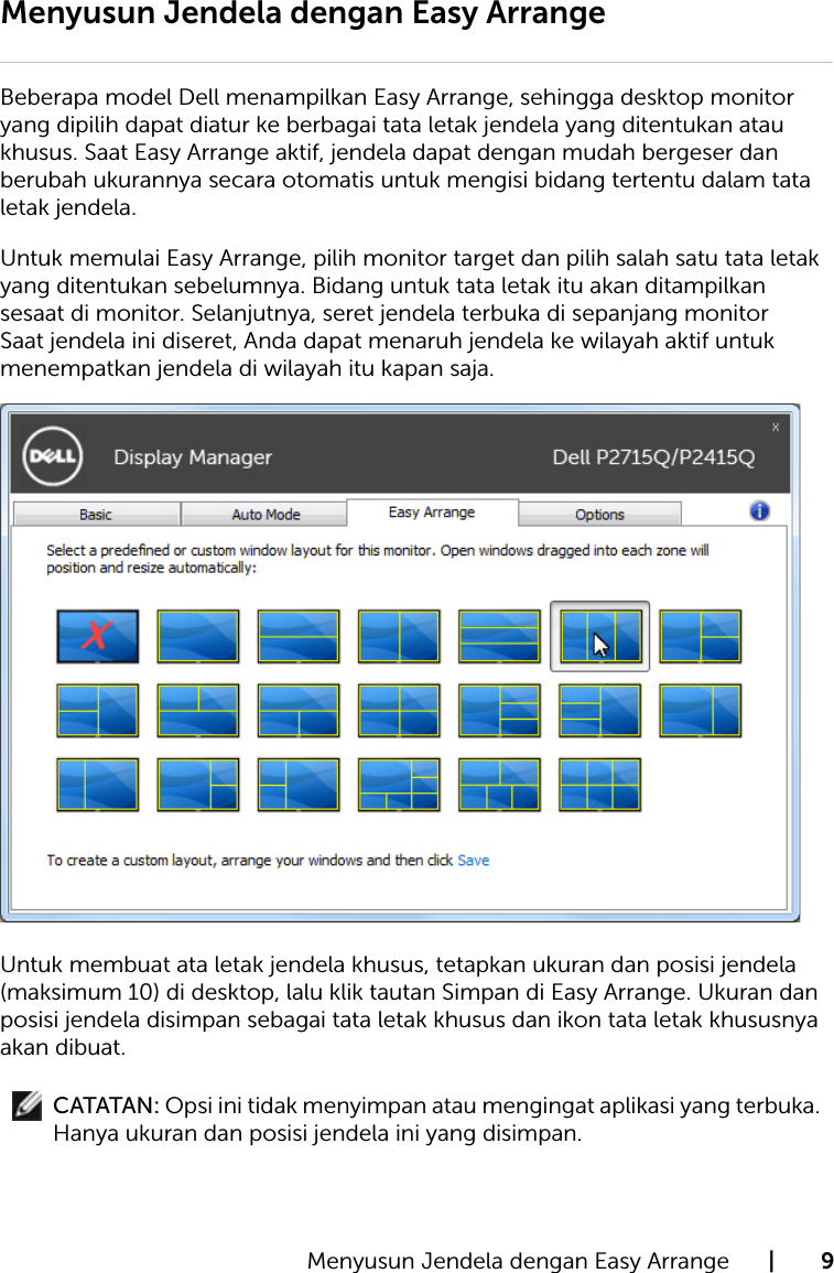 Easy display manager