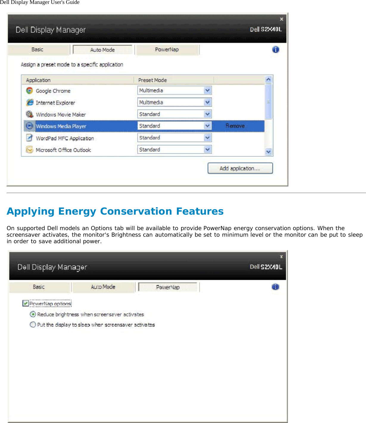 Page 3 of 3 - Dell Dell-s2240l Display Manager User's Guide User Manual S2240L Guide2 En-us
