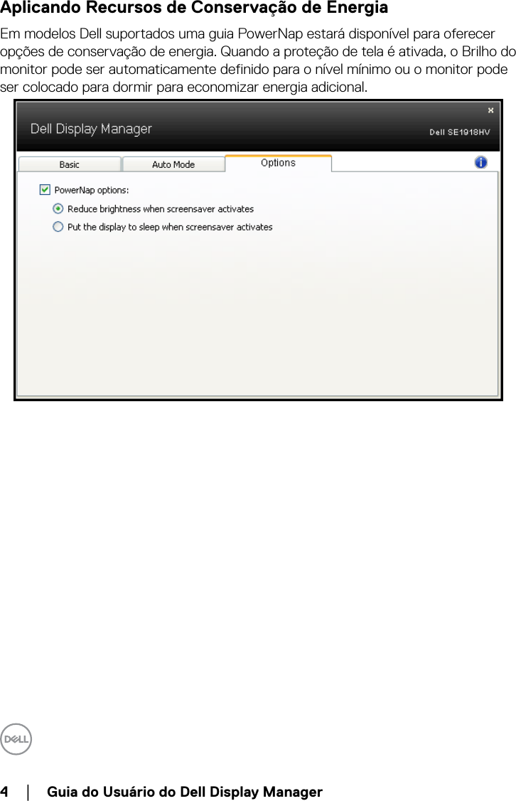 Dell se2218hv monitor Display Manager Manual De Usuário User Guia Do