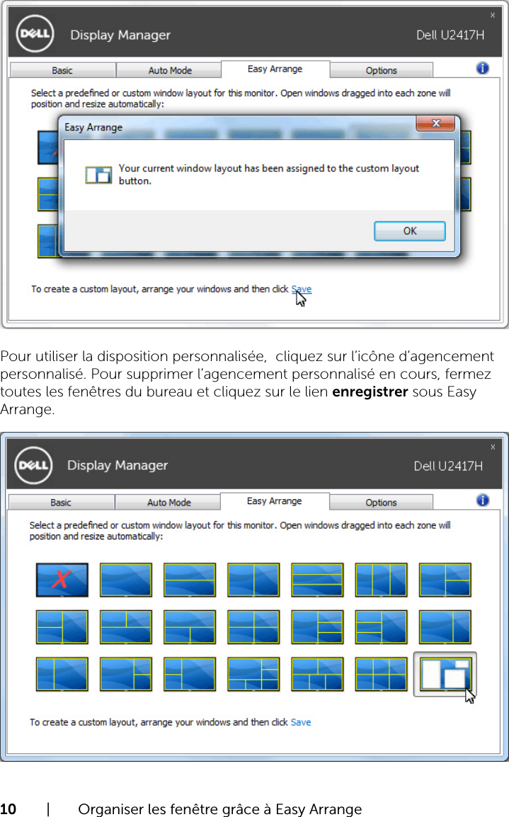 Page 10 of 10 - Dell Dell-u2417ha-monitor U2417HA Display Manager Guide D’utilisation De User Manual Ultra Sharp L'utilisateur User's Guide2 Fr-fr